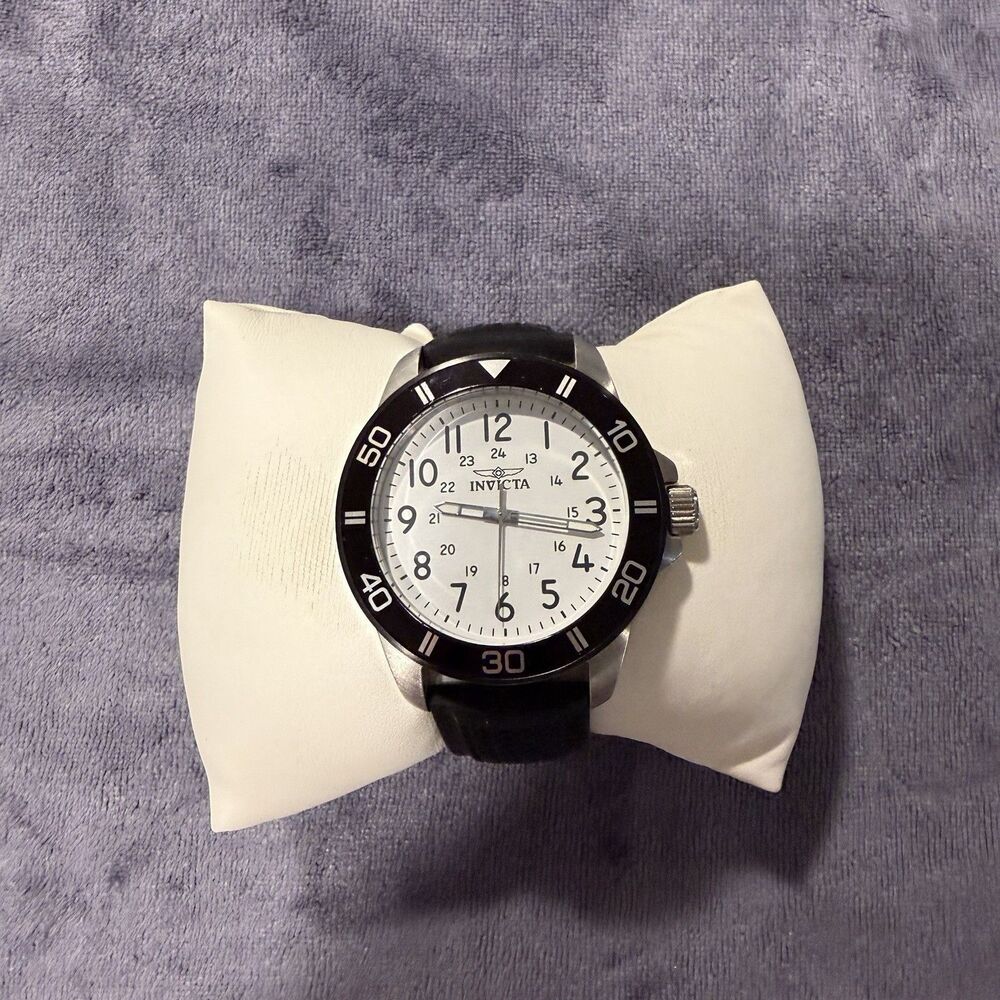 Invicta Pro Diver Men's White Black Band 36mm Analog Round Wristwatch 43629